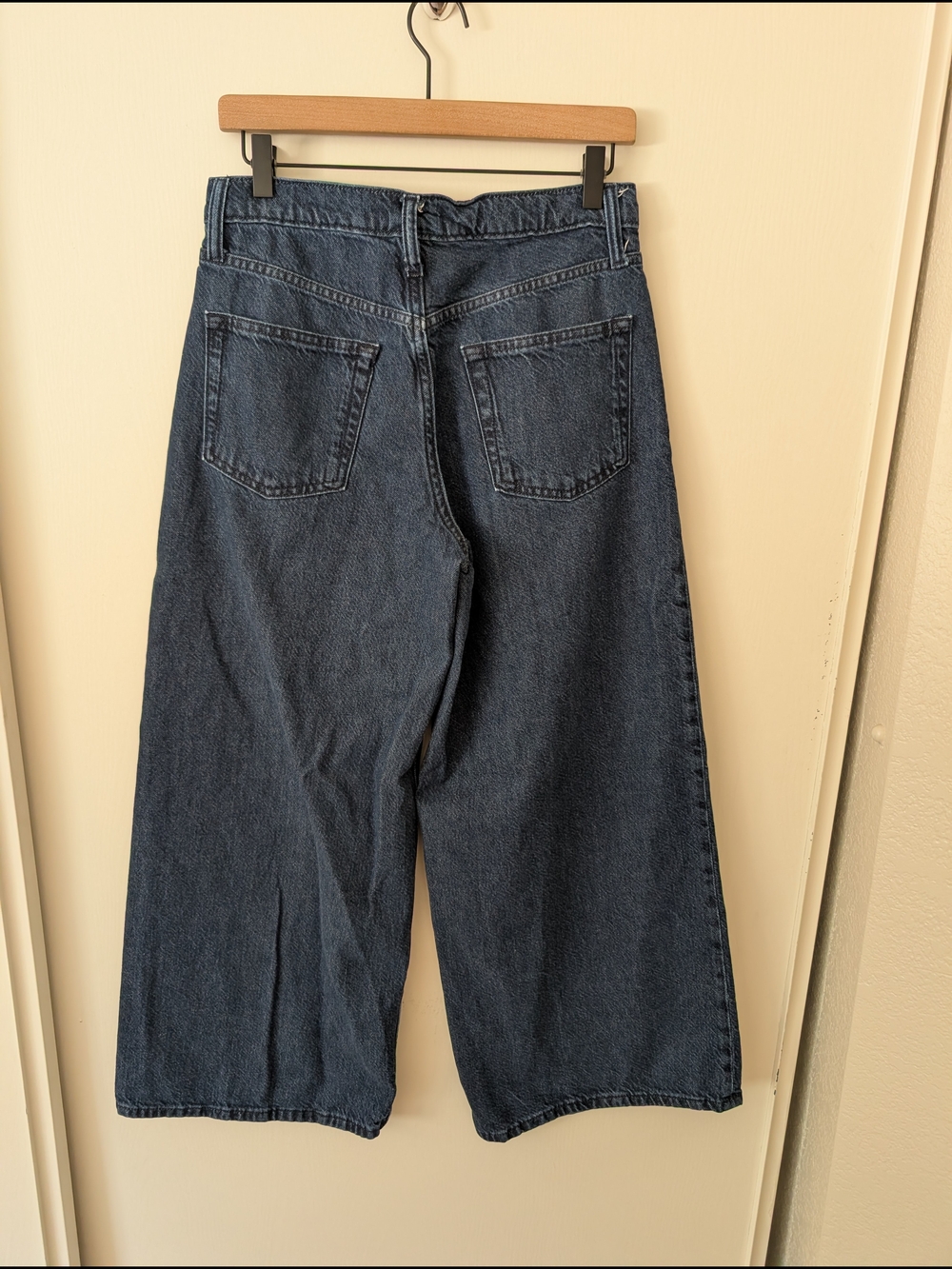 Gap Womens 4 Petite Baggy Mid Rise Wide Leg Jeans Classic Preppy Contemporary - Picture 5 of 8